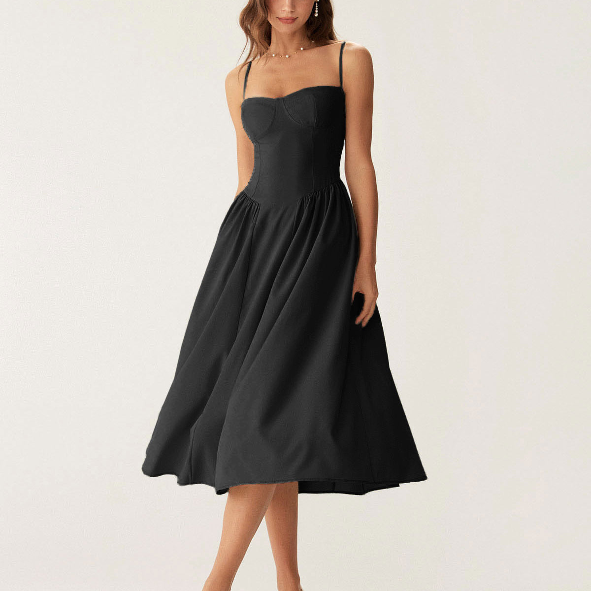 simple casual dress for ladies Generic Summer Dresses Women 2024 Plain T-Shirt Loose Short Sleeve Solid Tunic Crew Neck Mini Dress Black, Small : Clothing, Shoes & Jewelry festive party wear with Vendor  Frenchiely XXL Cleaning Color:Black Horizon Print