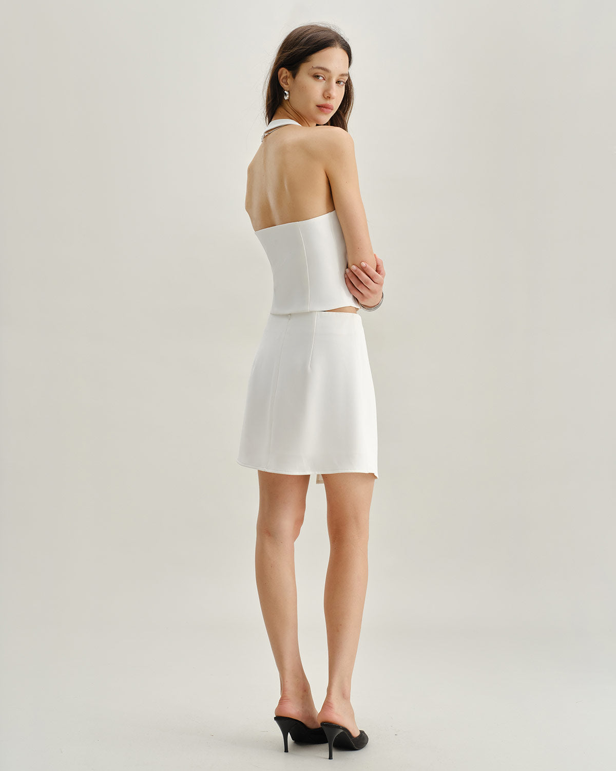 Women's Woven Polyester Skirt