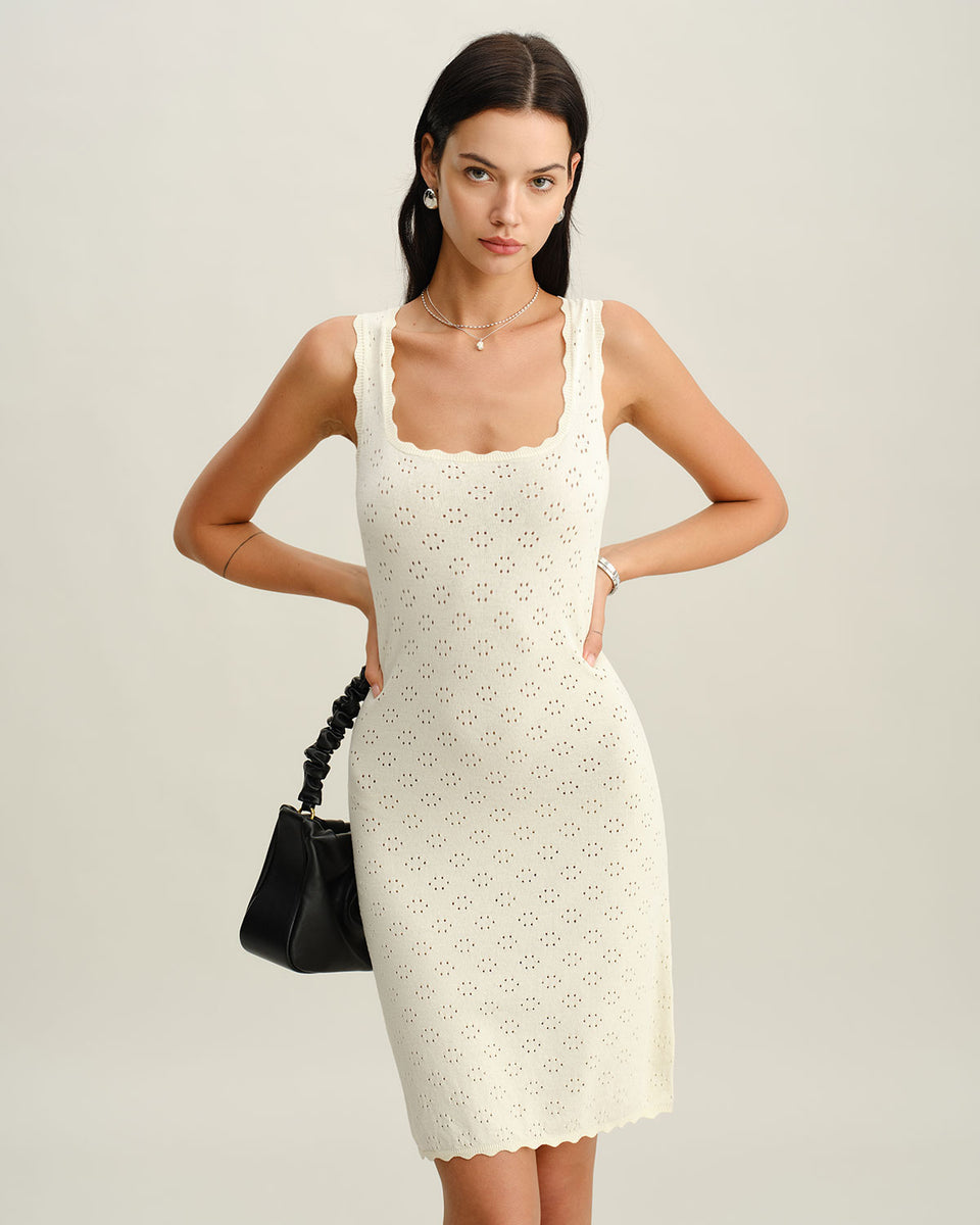 Niche V-neck Apricot Chiffon Slip Dress