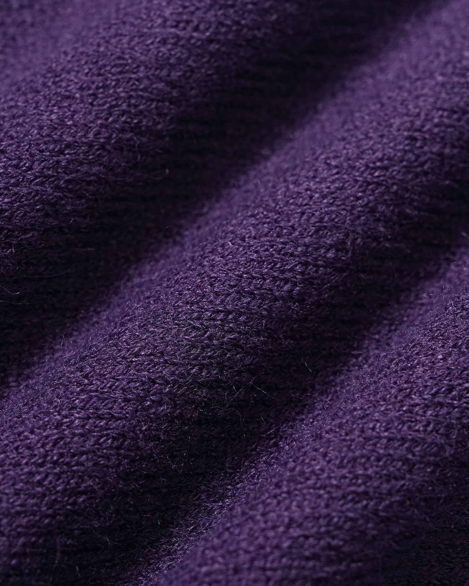 Purple Single Breasted Winter Knit Cardigan