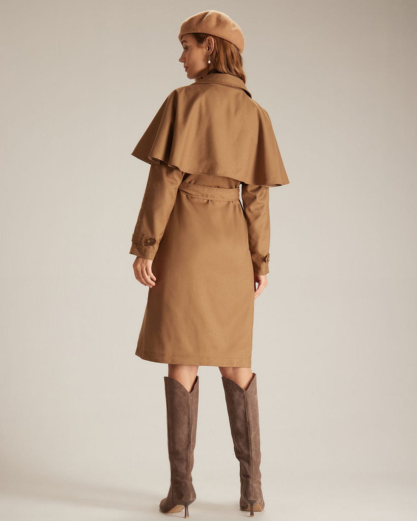 The Lapel Neck Single Breasted Coat Outerwear - RIHOAS