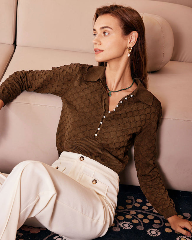 Women Knitted Cotton Sweaters Tops - RIHOAS