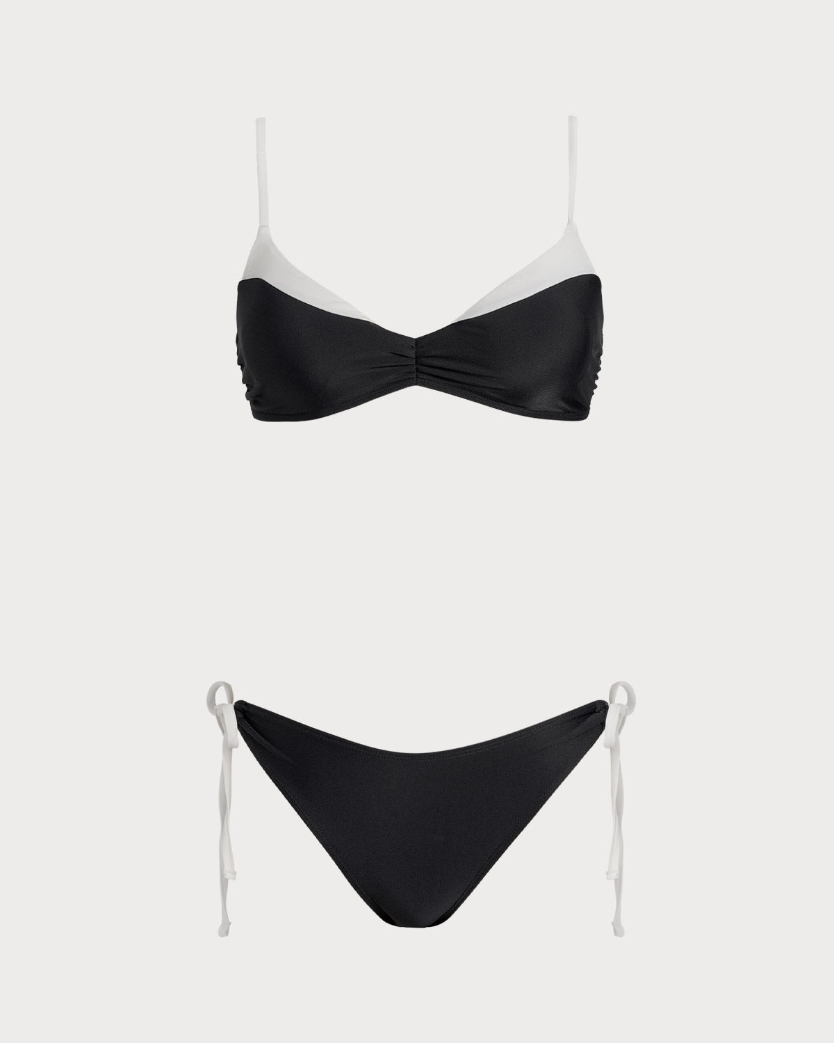 Women Knitted Nylon Blended Bikini Sets Black Bikinis - RIHOAS