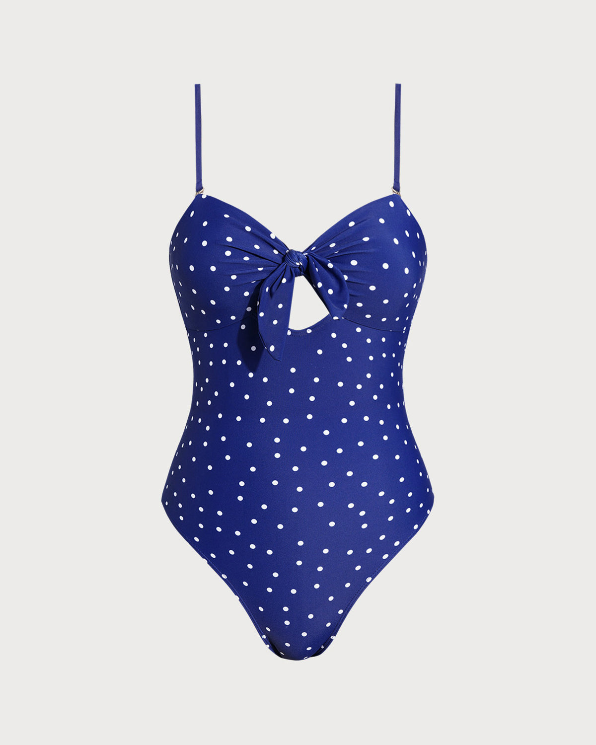 Women Knitted Nylon Blended Polka Dots One-Pieces One-Pieces - RIHOAS