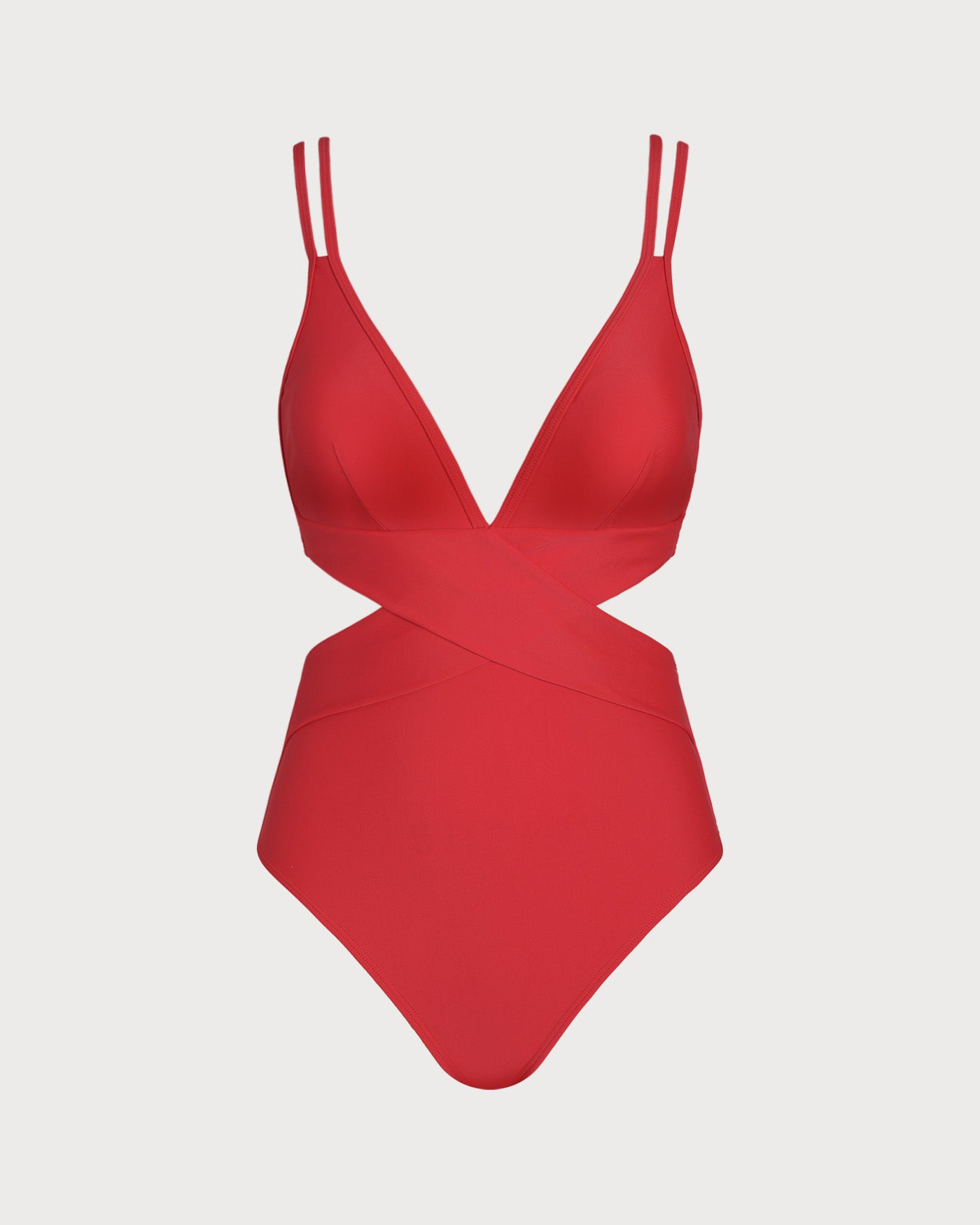 Women Knitted Nylon One-pieces Red One-Pieces - RIHOAS