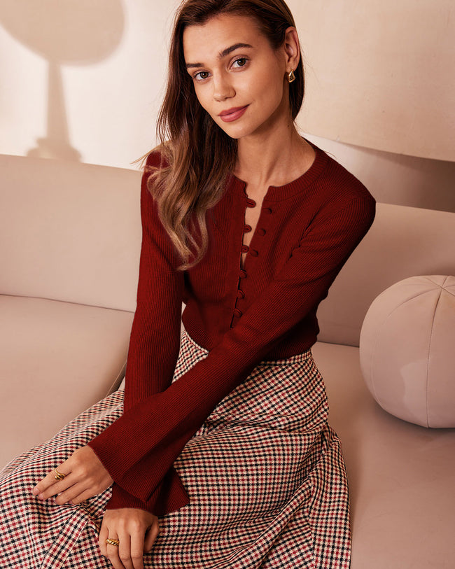 Women Knitted Nylon Viscose blended Sweaters Tops - RIHOAS