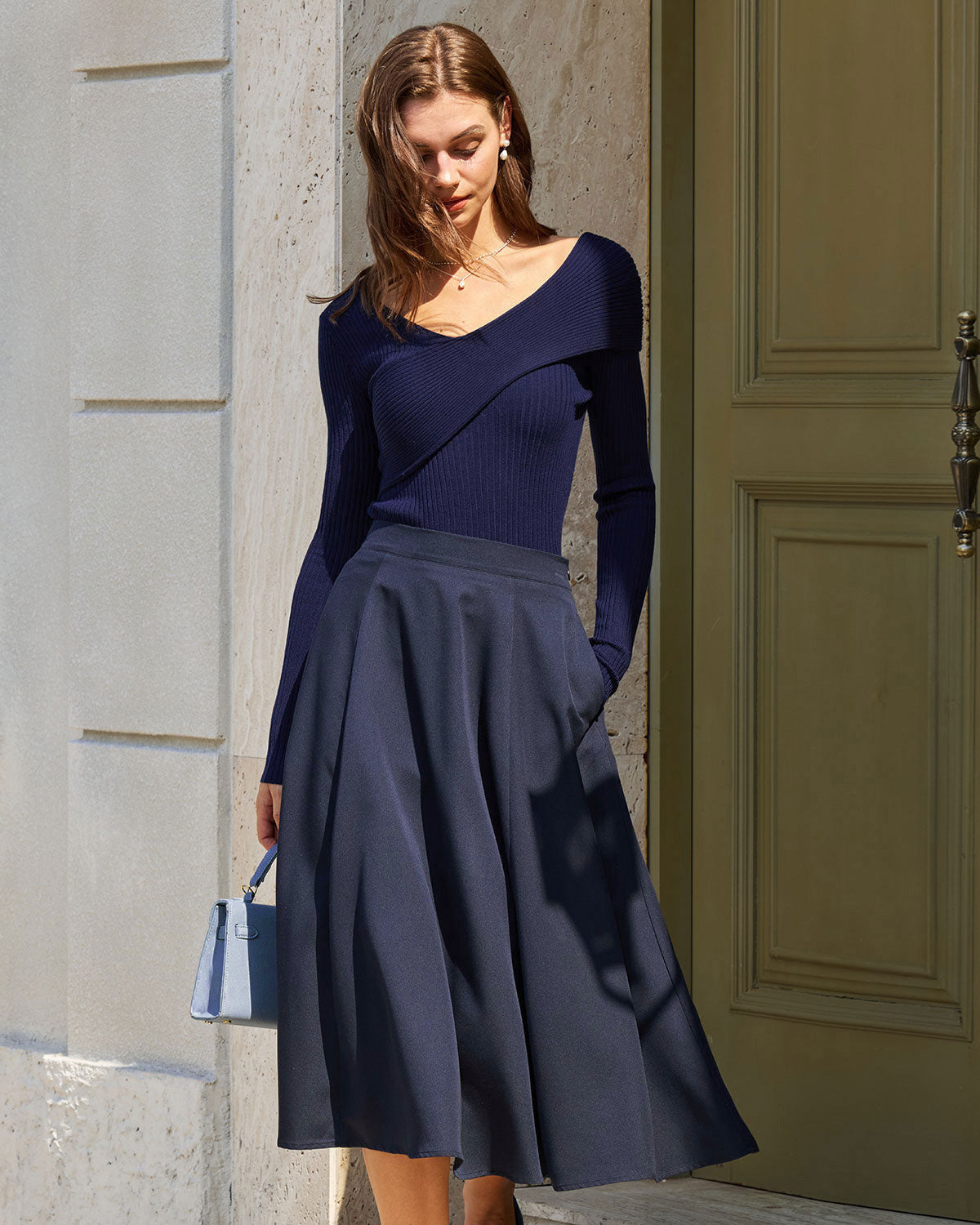 Women Knitted TENCEl Lyocell Sweaters - RIHOAS