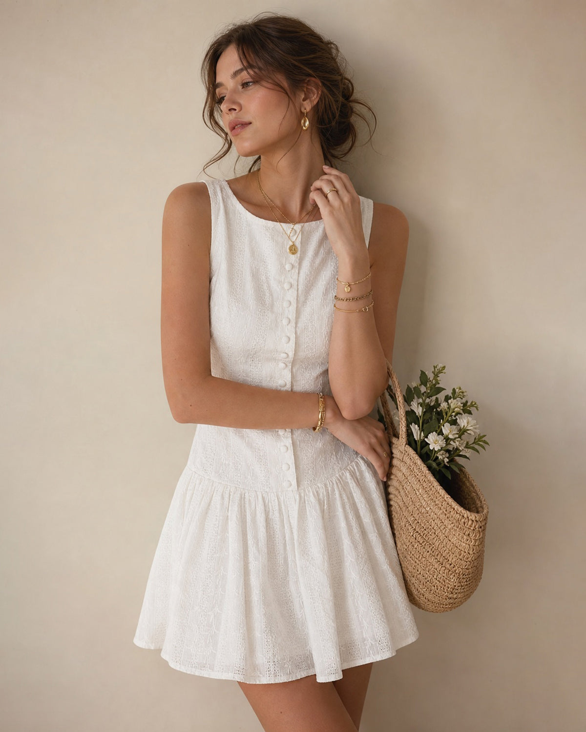 Women Woven Cotton Dresses - RIHOAS