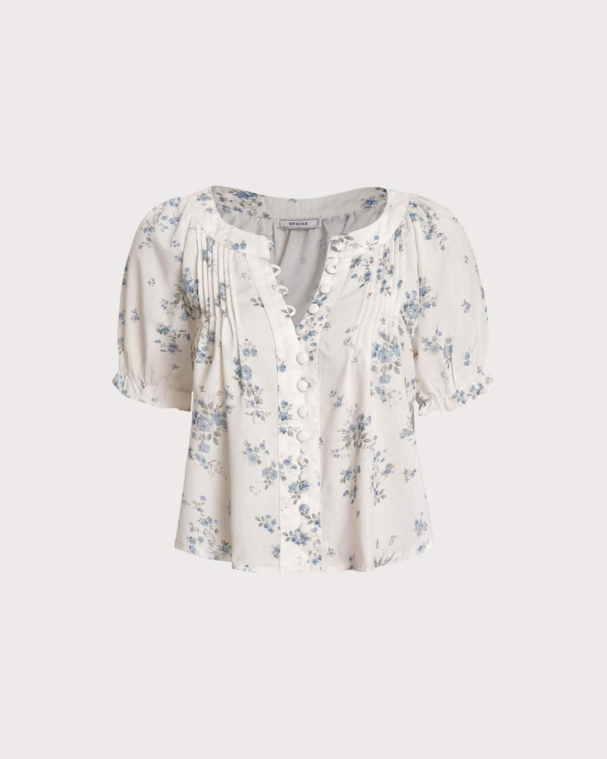 Women Woven Polyester Blouses Tops - RIHOAS