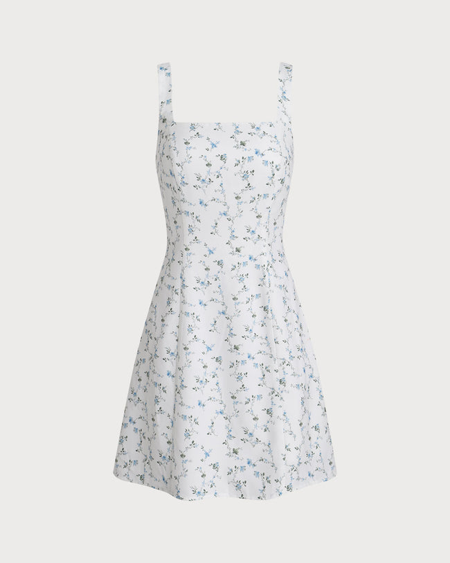Women Woven Polyester Mini Dresses White Dresses - RIHOAS