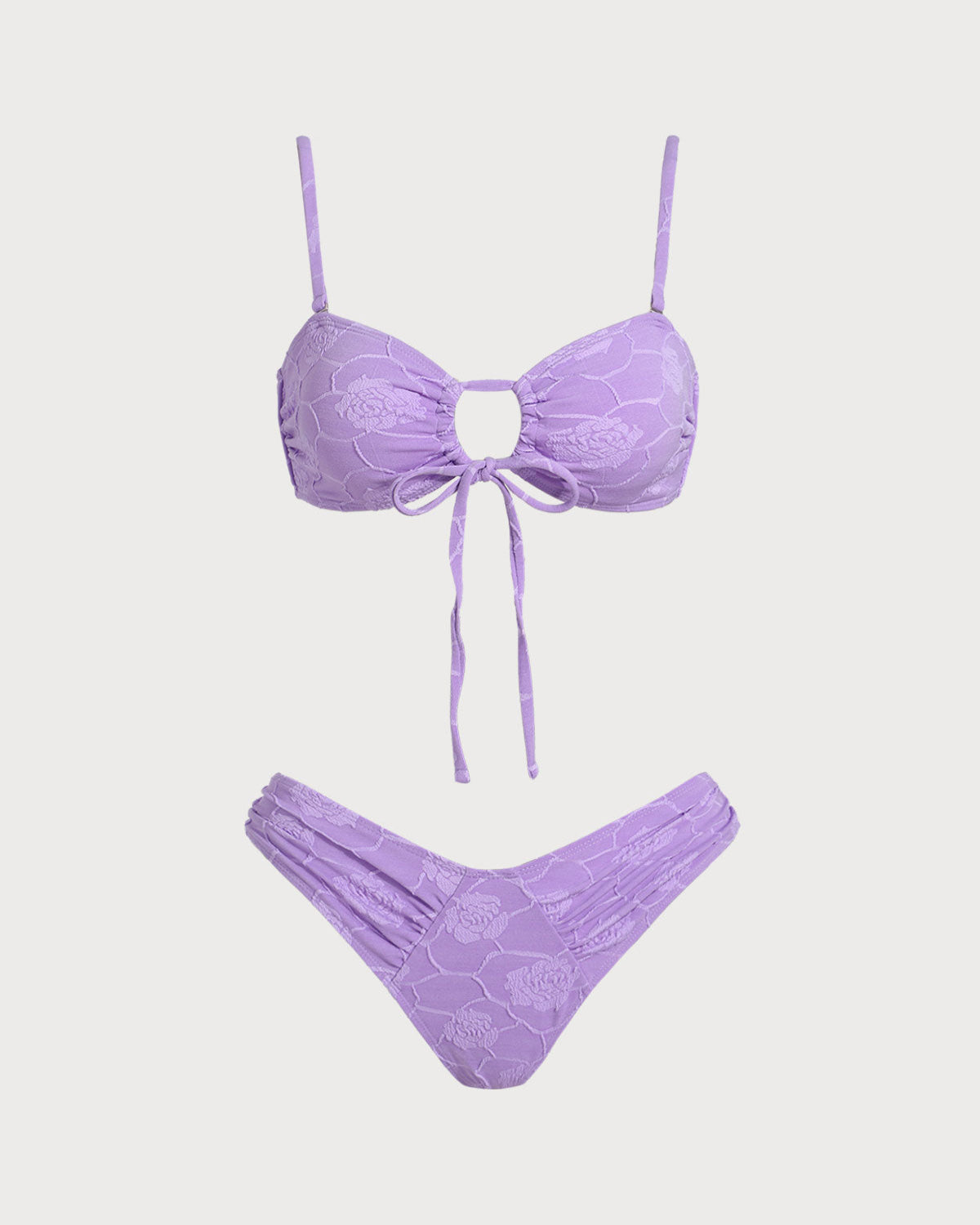 Women'S Polyester Knitted Bikini Set Bikinis - RIHOAS