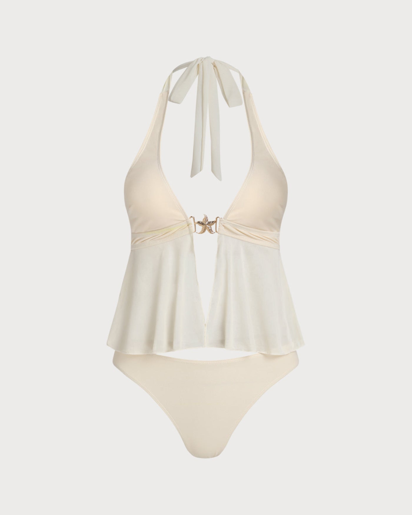 Women'S Polyester Knitted Tankini Set Tankinis - RIHOAS