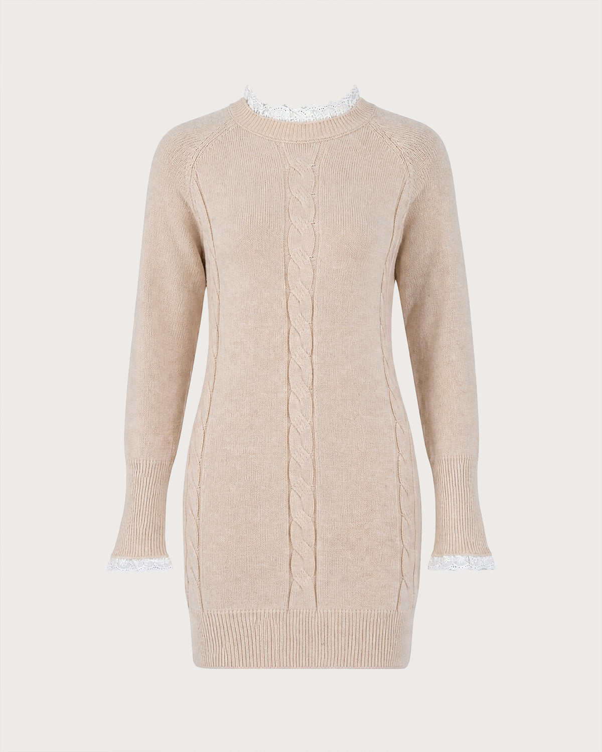 Women's Acrylic Knit Dress - RIHOAS - 02