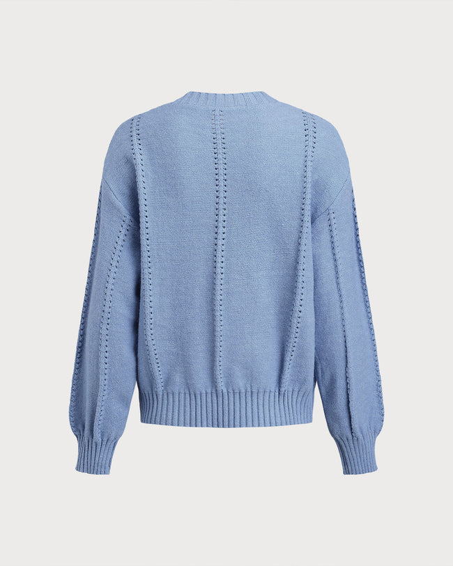 Women's Acrylic Knit Sweater Tops - RIHOAS