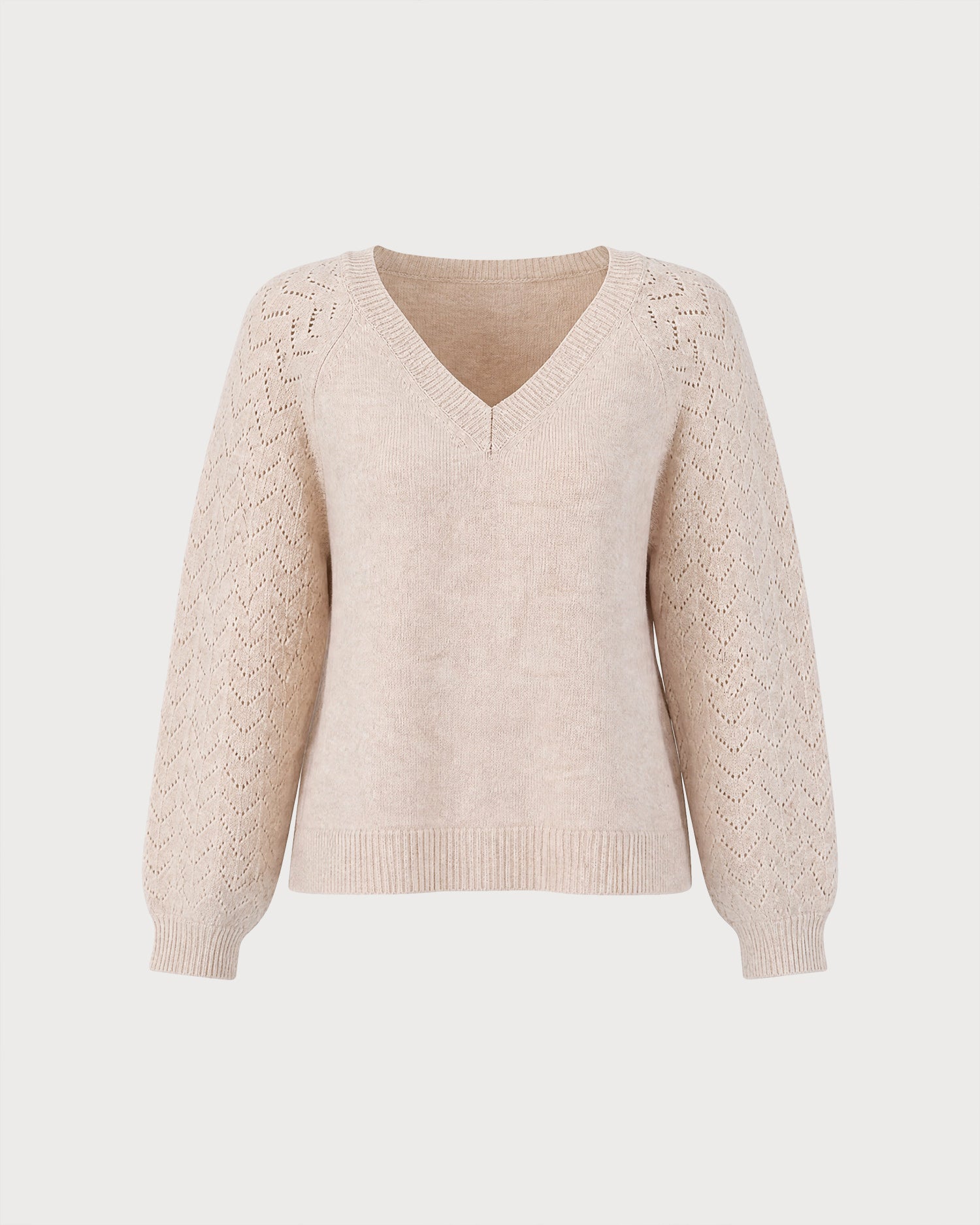 Women's Acrylic Knit Sweater - RIHOAS - 02
