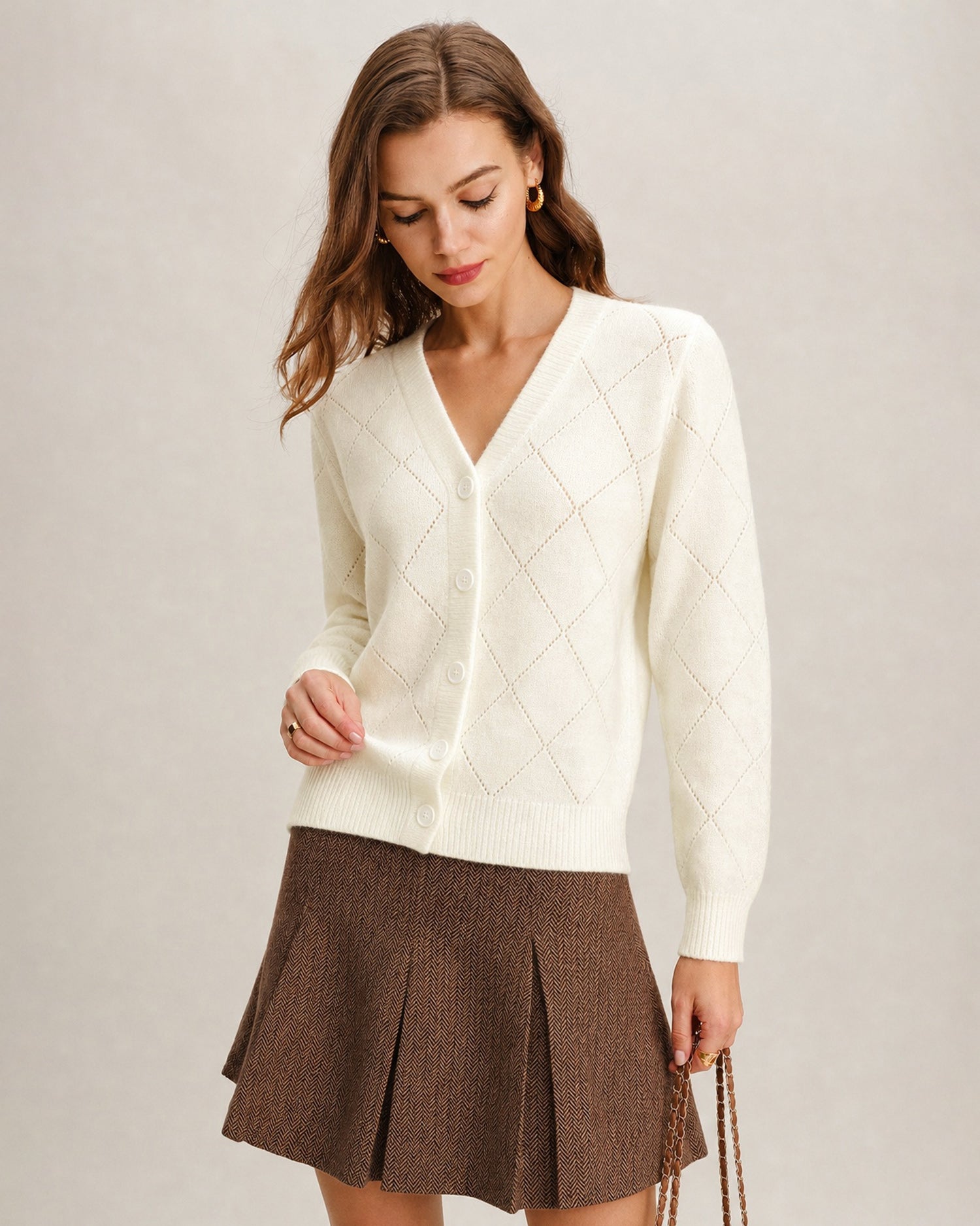 Women's Acrylic Knit Sweater - RIHOAS