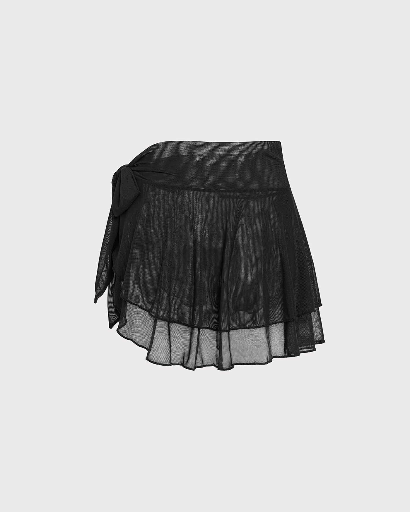 Women's Double-Layer Ruffled Mesh Cover Skirt Cover-ups - RIHOAS