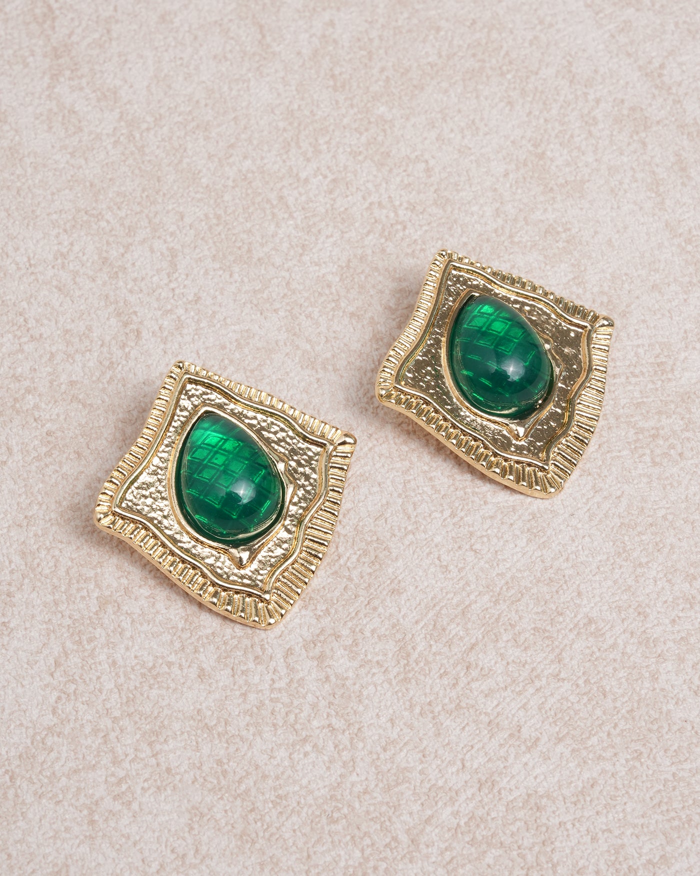Women's Earrings Green Earrings - RIHOAS