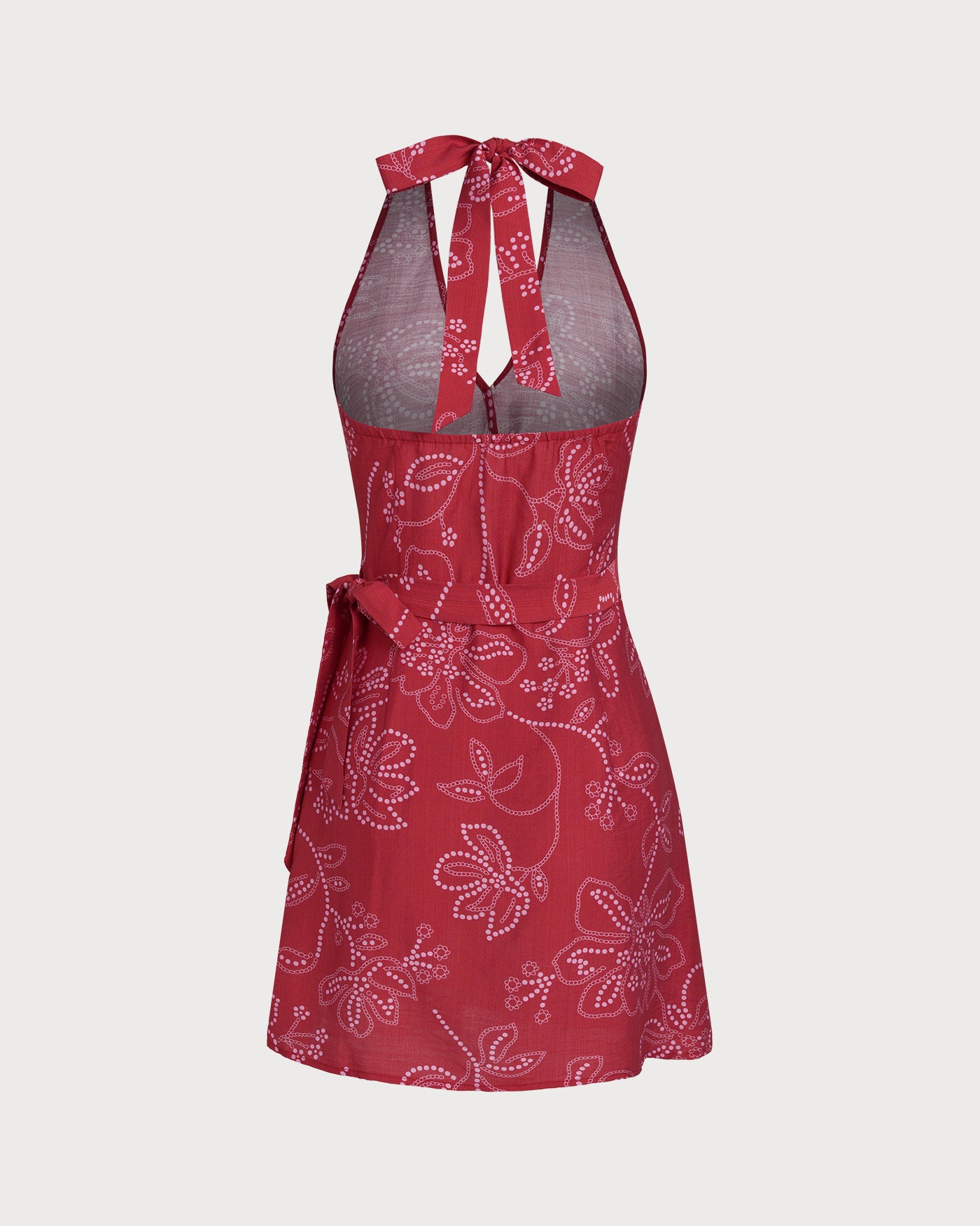 Women's halter-neck beach mini skirt Beach Dress - RIHOAS