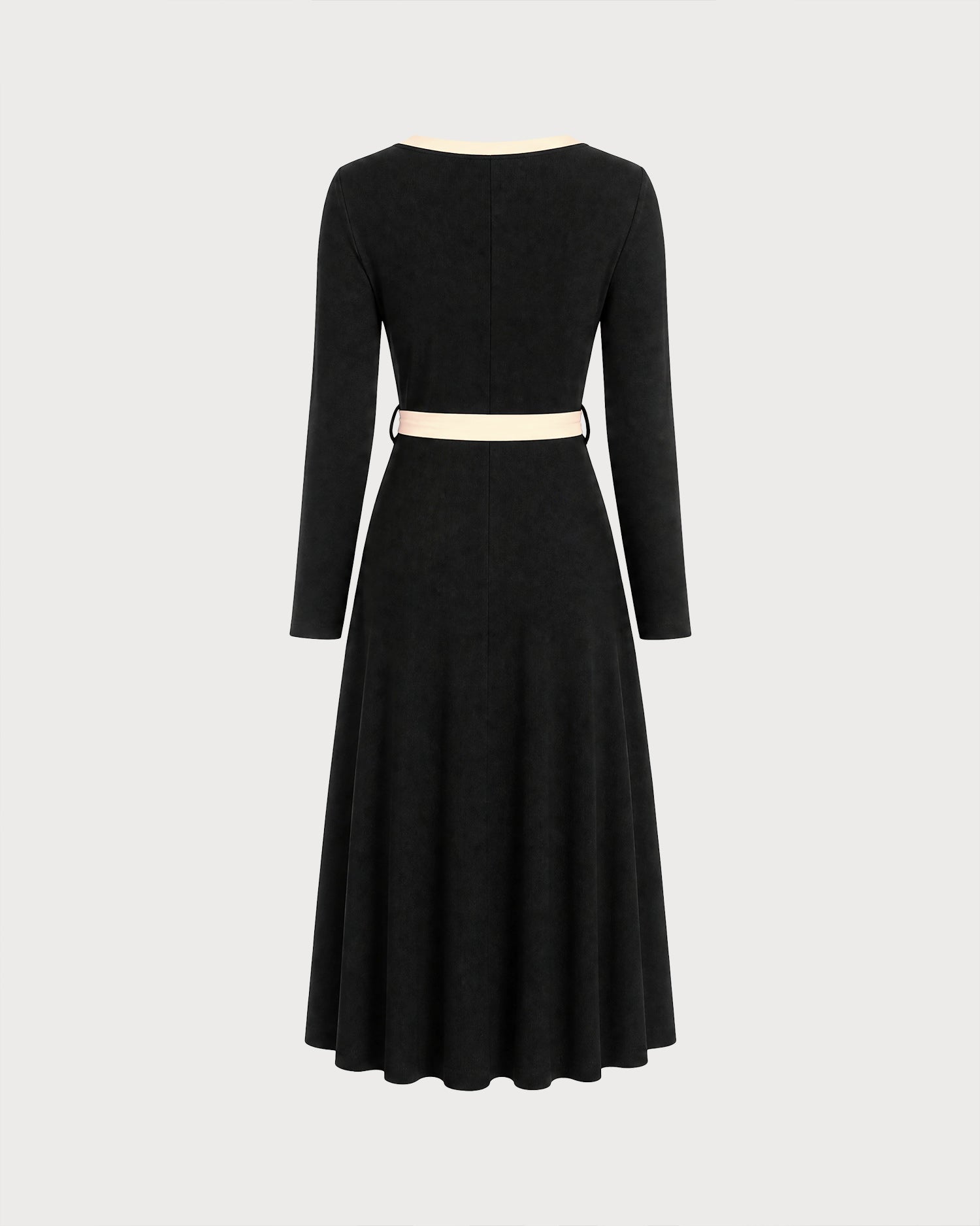 Women's Knit Polyester Midi Dress - RIHOAS - 04
