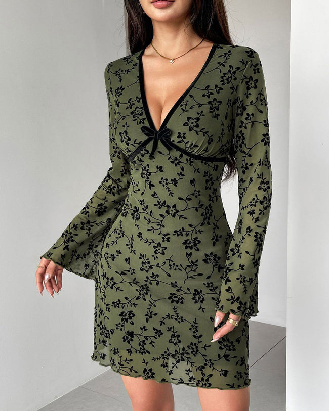 Women's Knit Polyester Mini Dress Dresses - RIHOAS