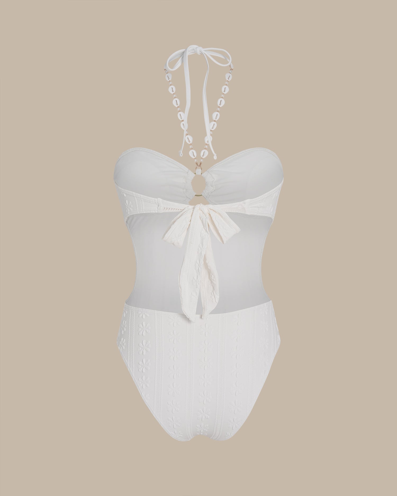 Women’s Knit Polyester One-Piece Swimsuit One-Pieces - RIHOAS