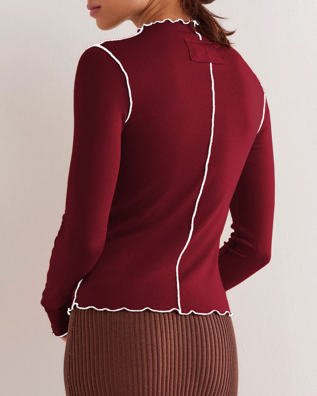 Women's Knit Polyester Top Tops - RIHOAS