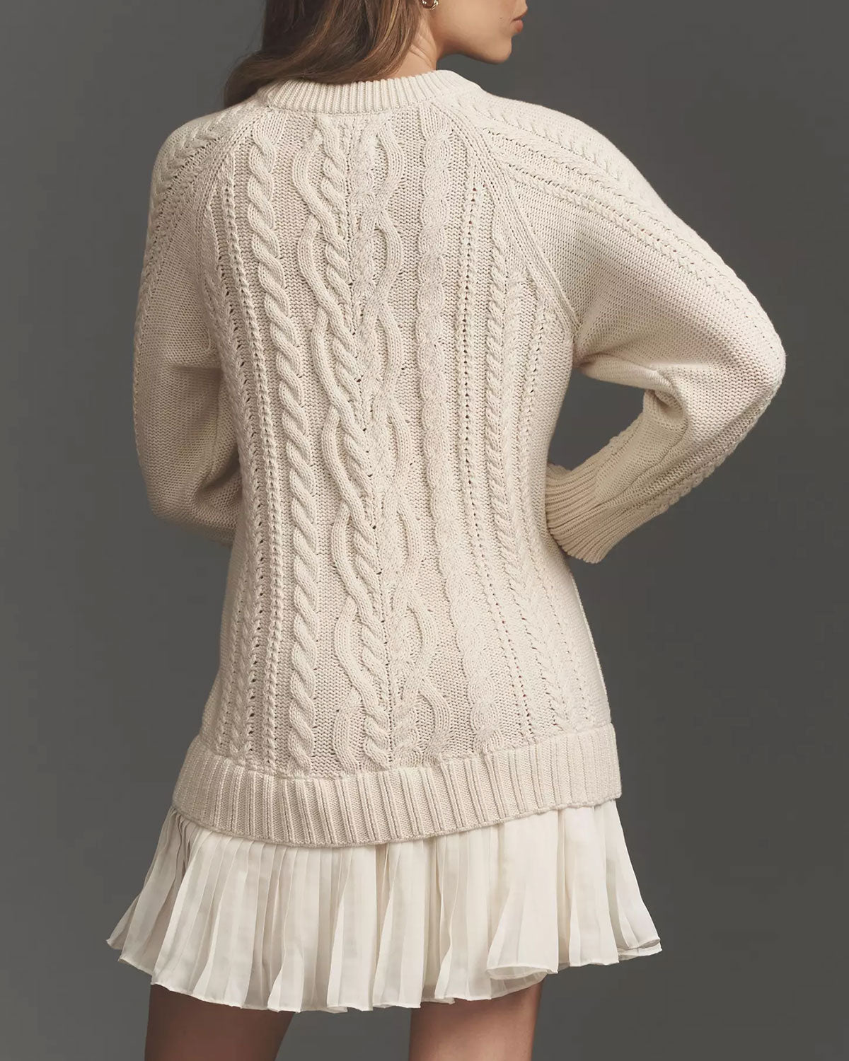 Women's Knit Polyester Wool Dress Dresses - RIHOAS