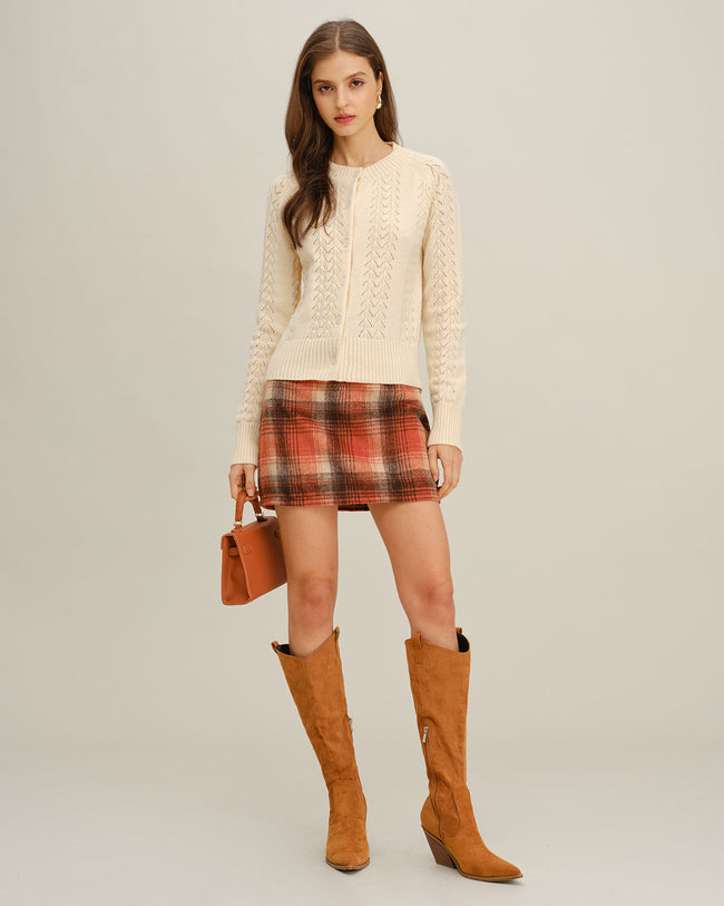 Women's Knitted Acrylic Sweater Tops - RIHOAS