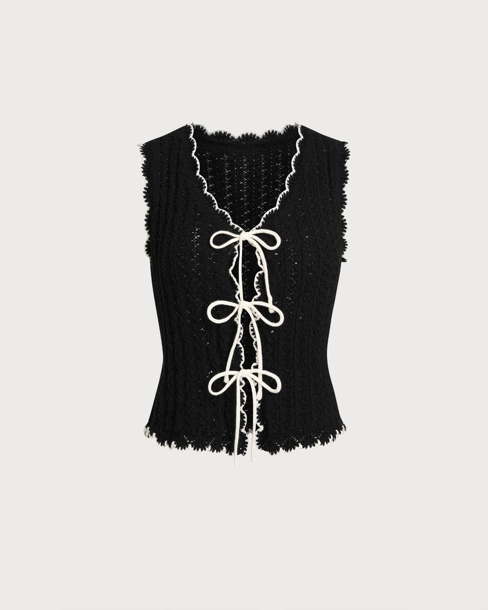 ★ASTRO 着用★【ROYNINE】Black pattern Knit Vest Diamond Pattern Knit Button Vest Black – thelingerieshopny