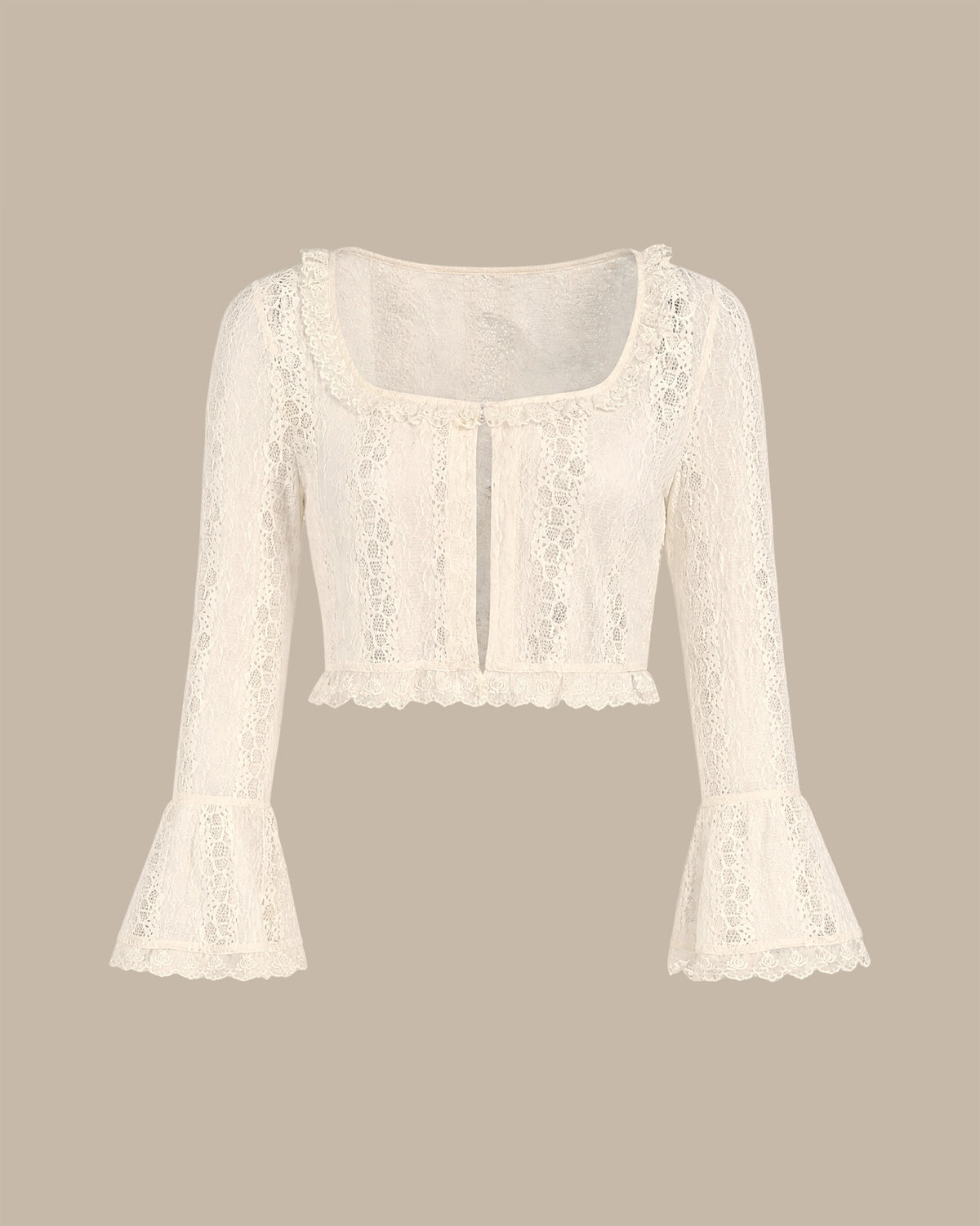 Women's Knitted Nylon Blouses Apricot - RIHOAS