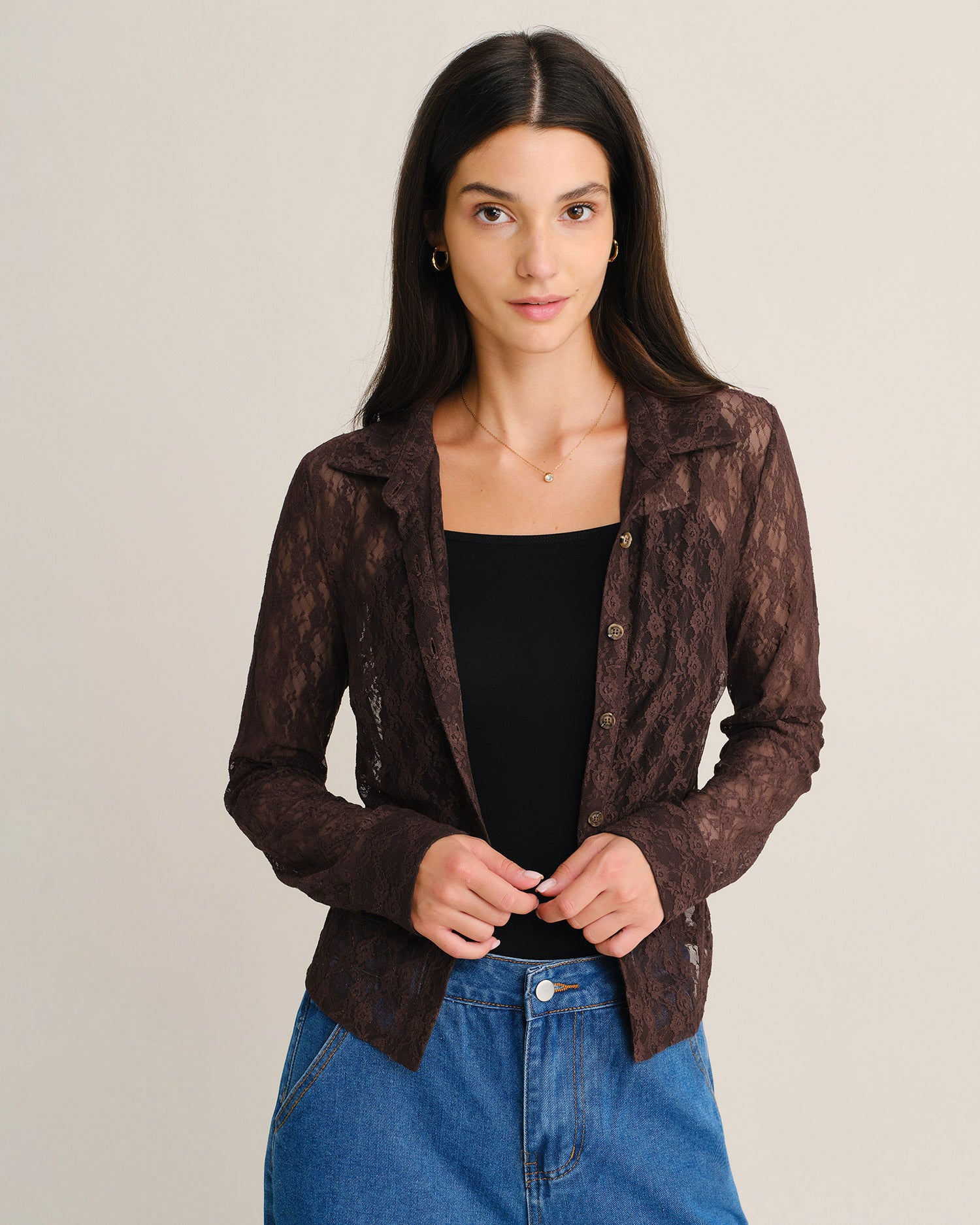 Women's Knitted Nylon Blouses - RIHOAS - 05