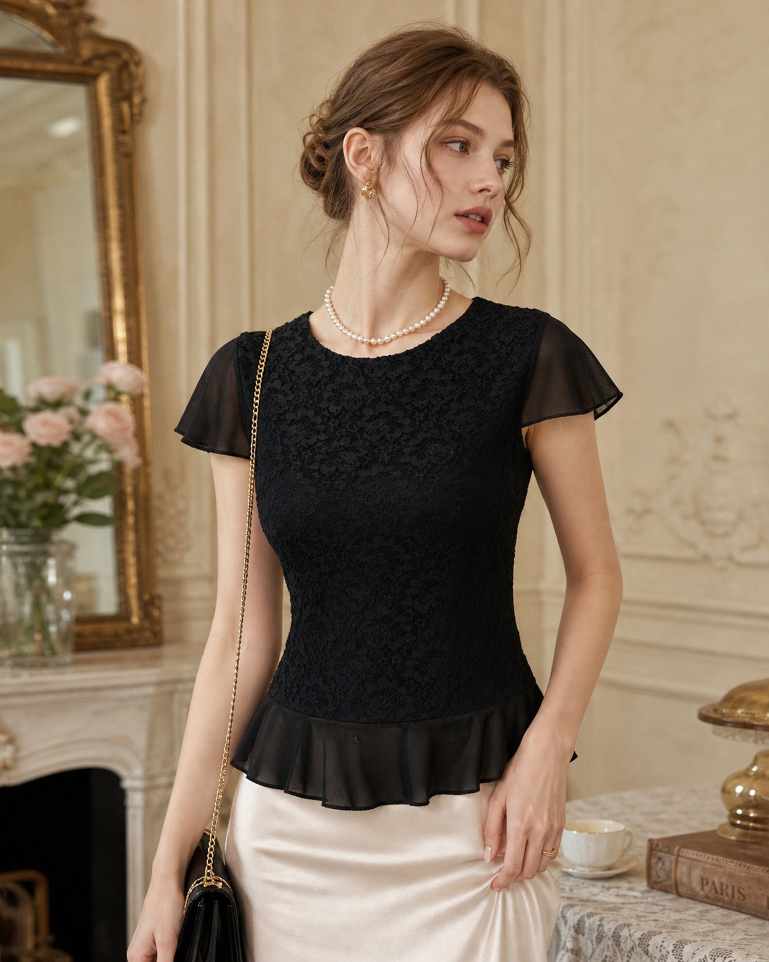 Women's Knitted Nylon Tees Tops - RIHOAS
