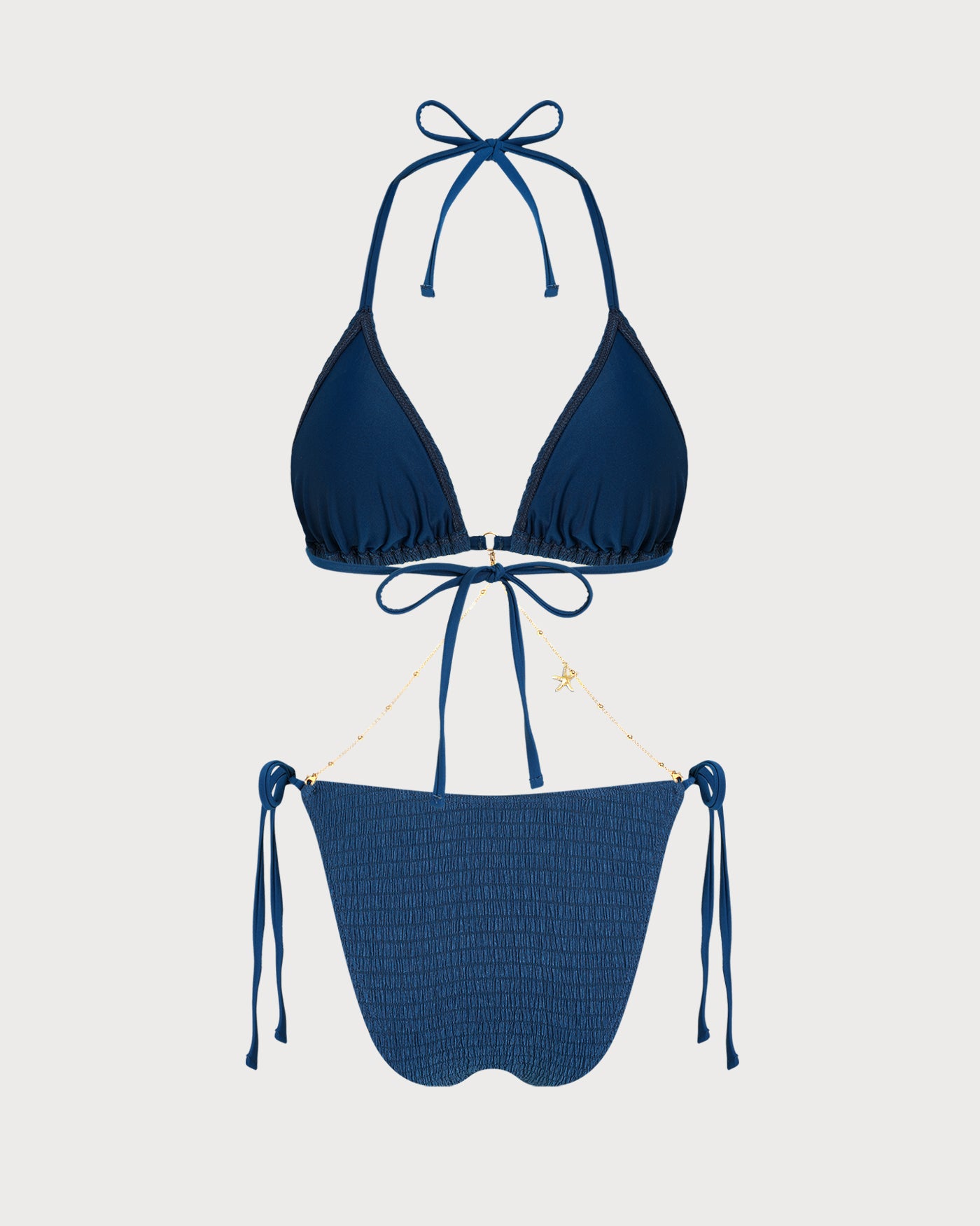 Women's Knitted Nylon Trim Bikini Set Bikinis - RIHOAS