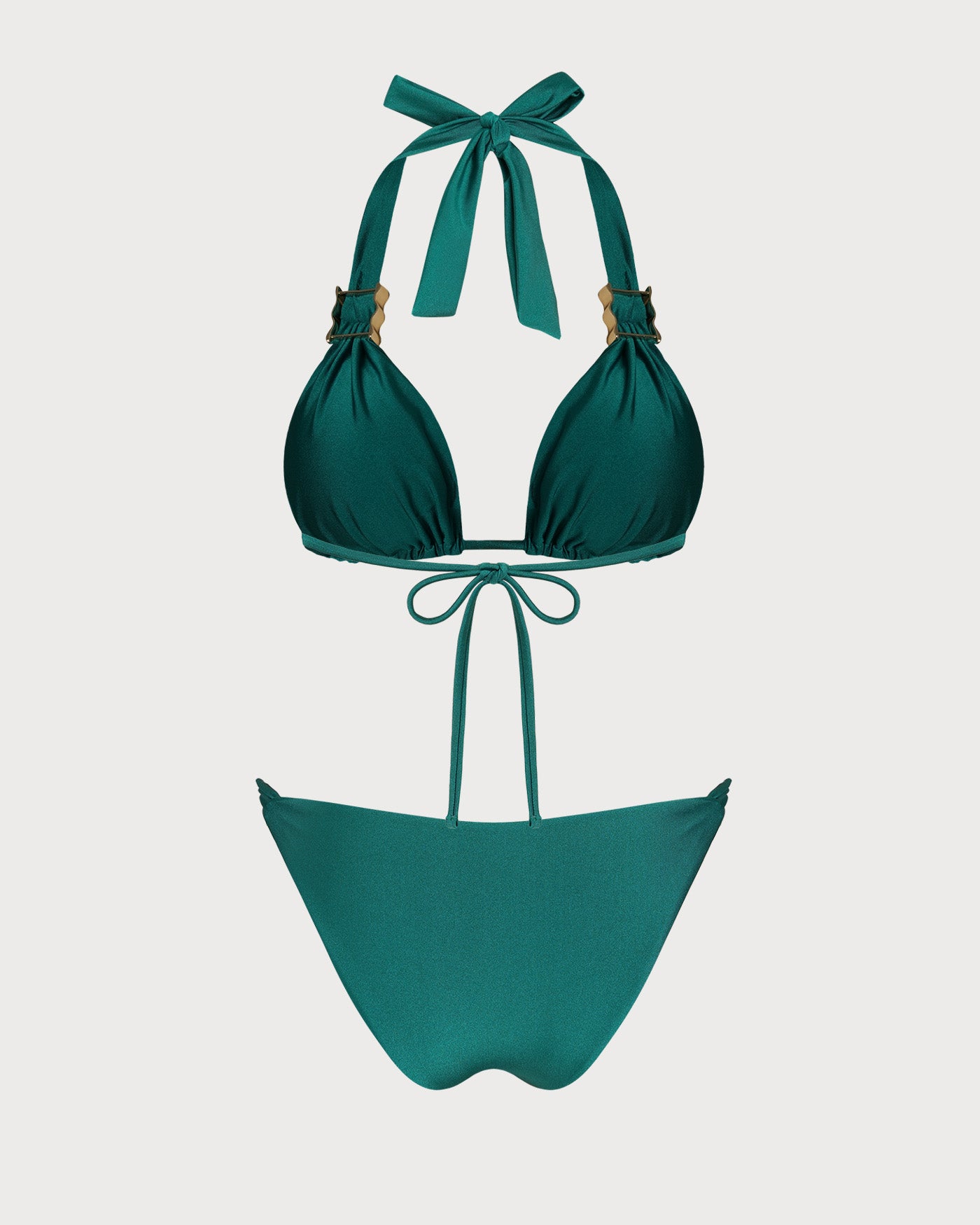 Women's Knitted Nylon Trim Bikini Set Bikinis - RIHOAS