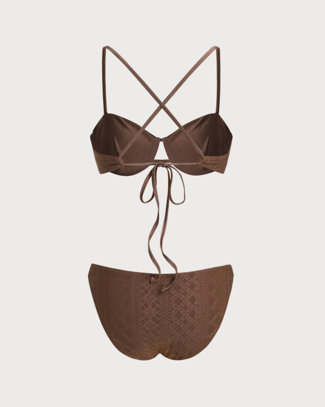 Women's Knitted Polyester Bikini Set Bikinis - RIHOAS