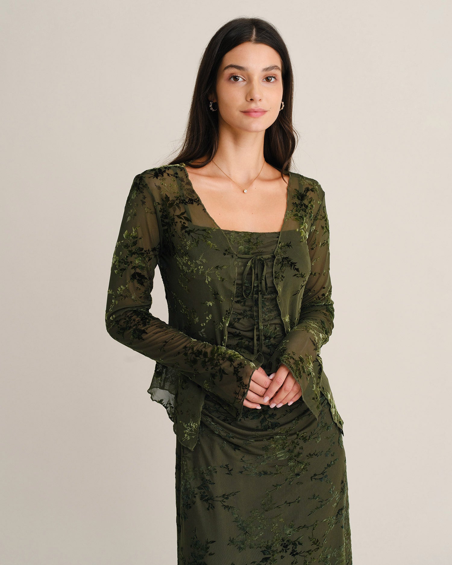 Women's Knitted Polyester Blouses - RIHOAS - 01