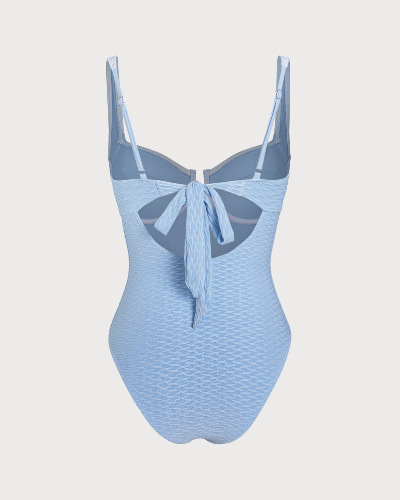 Women's Knitted Polyester Color Block One-Piece Swimsuit One-Pieces - RIHOAS