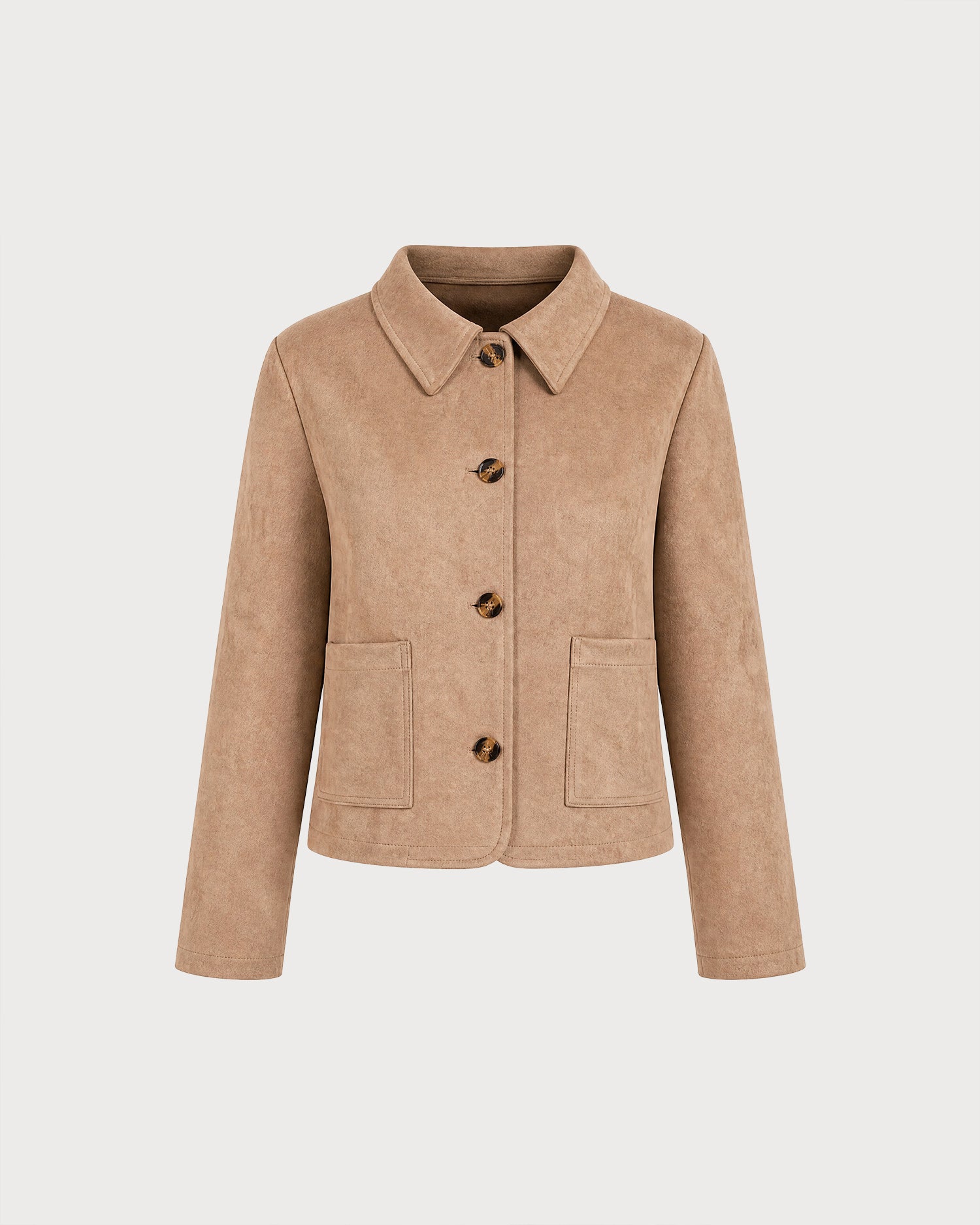 Women's Knitted Polyester Jacket - RIHOAS - 01
