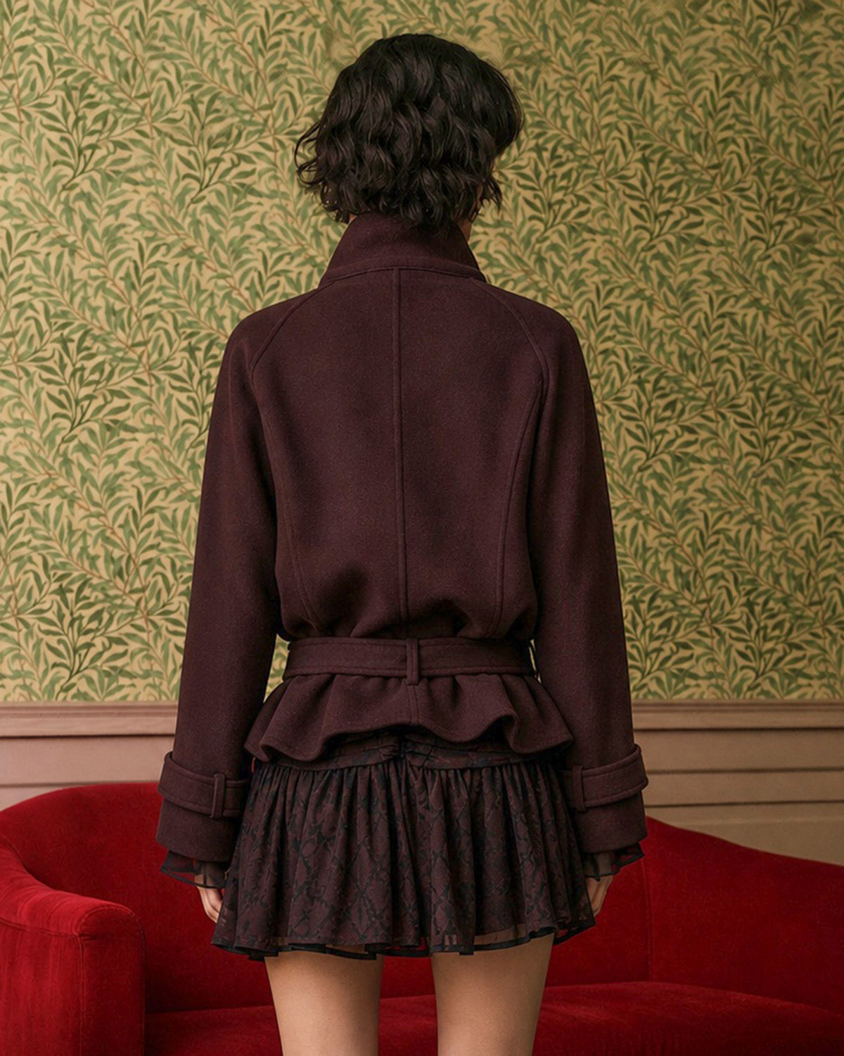 Women's Knitted Polyester Jacket - RIHOAS - 02