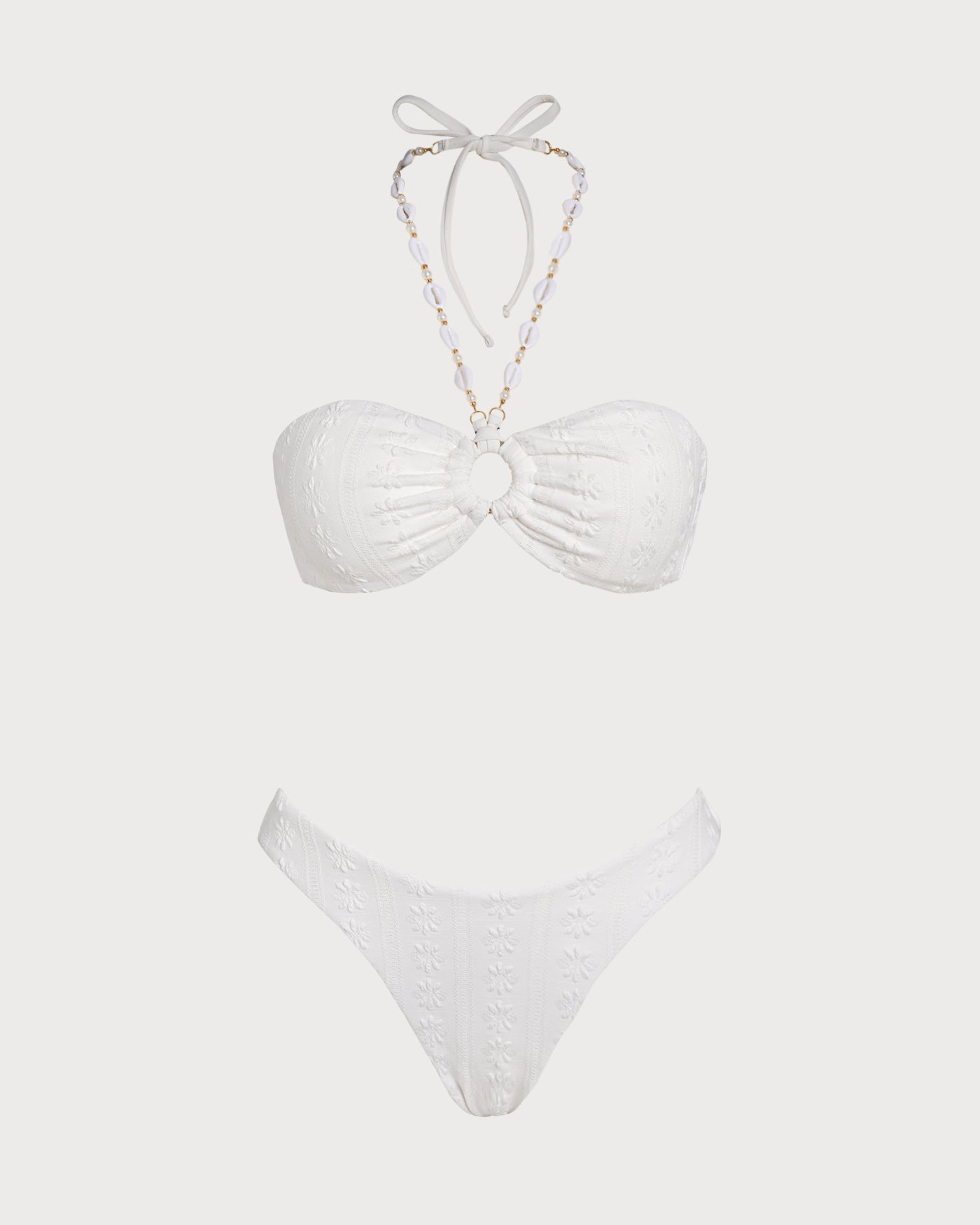 Women's Knitted Polyester Jacquard Bikini Set Bikinis - RIHOAS