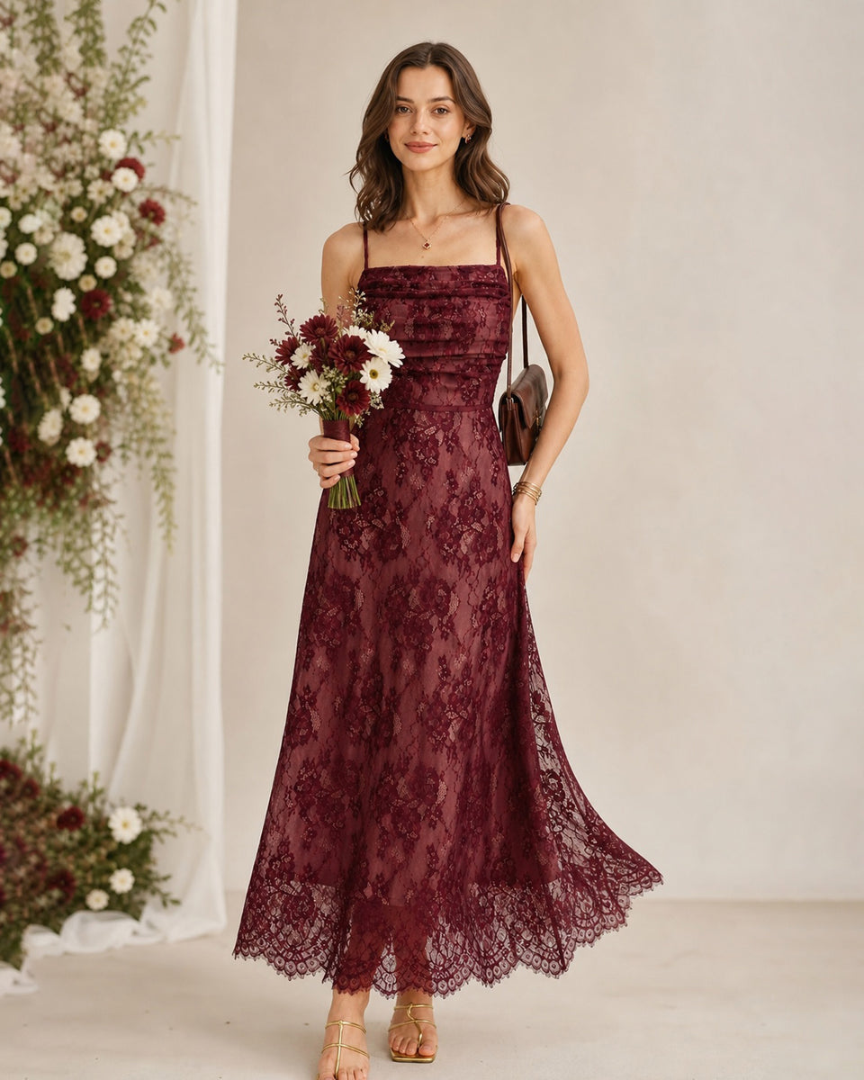womens burgundy maxi dress SHEIN Clasi Women Elegant Burgundy Satin Maxi Dress,V-Neck Cross Front Long  Puff Sleeve Ruched Waist High Slit Party Birthday Dining Gathering Dress  Fall Winter