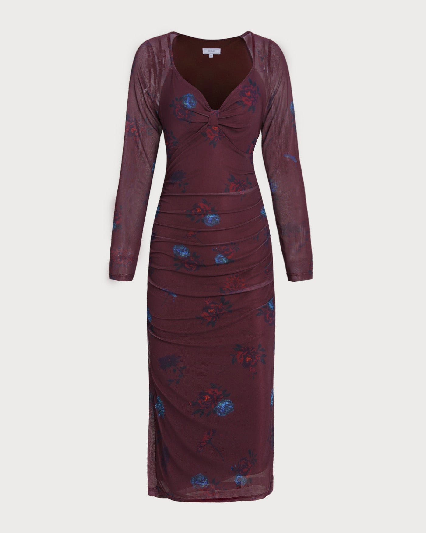 Women's Knitted Polyester Midi Dress Dresses - RIHOAS