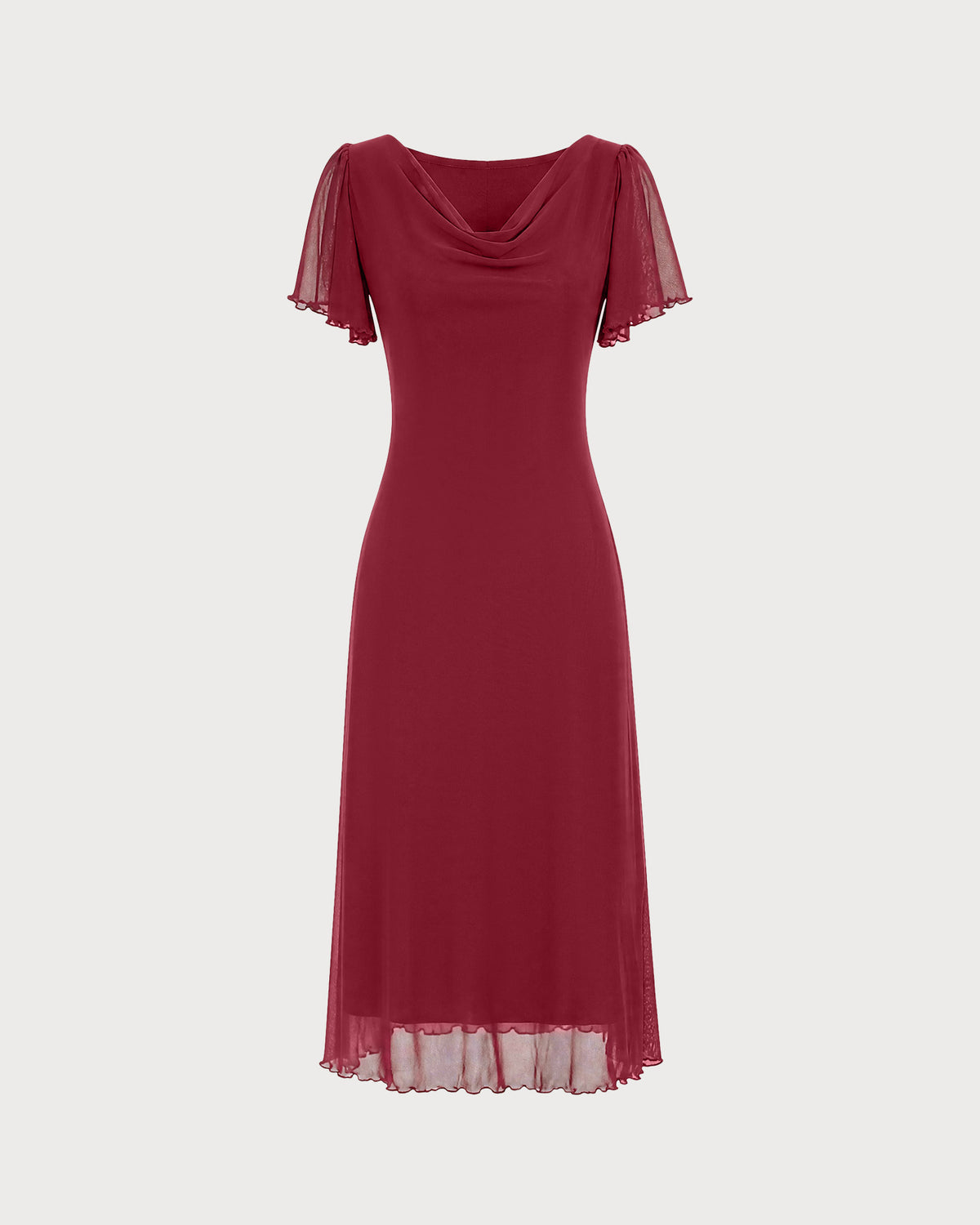Women's Knitted Polyester Midi Dresses - RIHOAS - 11