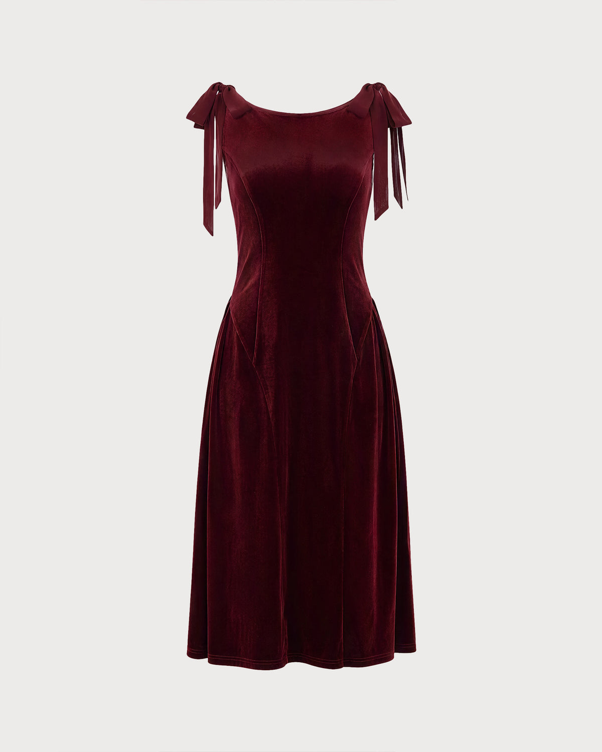 Women's Knitted Polyester Midi Dresses - RIHOAS - 04
