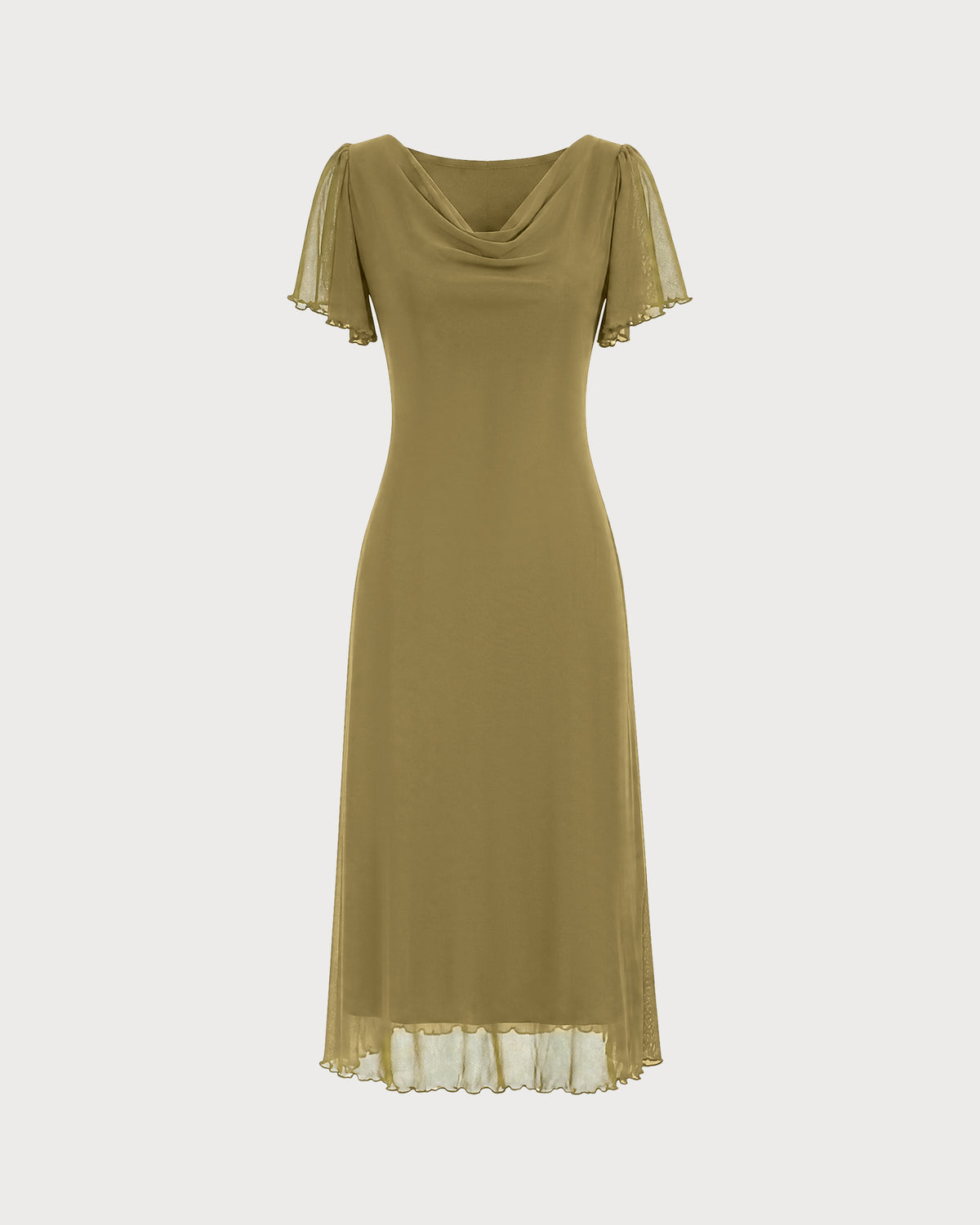 Women's Knitted Polyester Midi Dresses - RIHOAS - 16