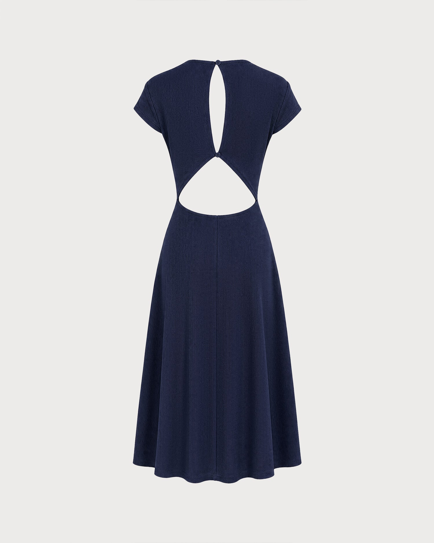 Women's Knitted Polyester Midi Dresses - RIHOAS - 05