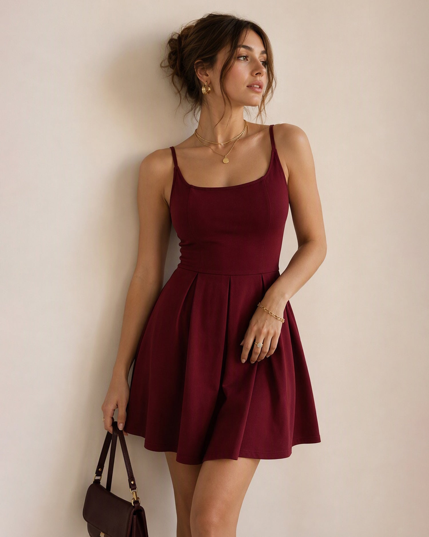 Women's Knitted Polyester Mini Dress - RIHOAS - 10