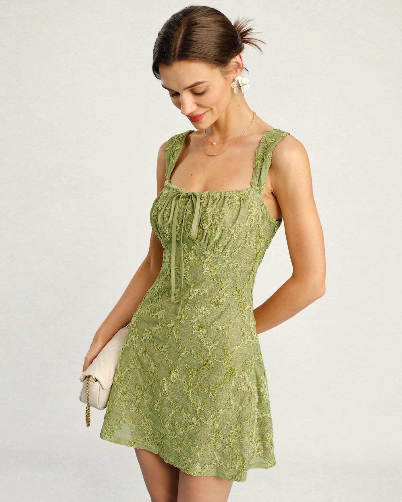 Women's Knitted Polyester Mini Dress Dresses - RIHOAS