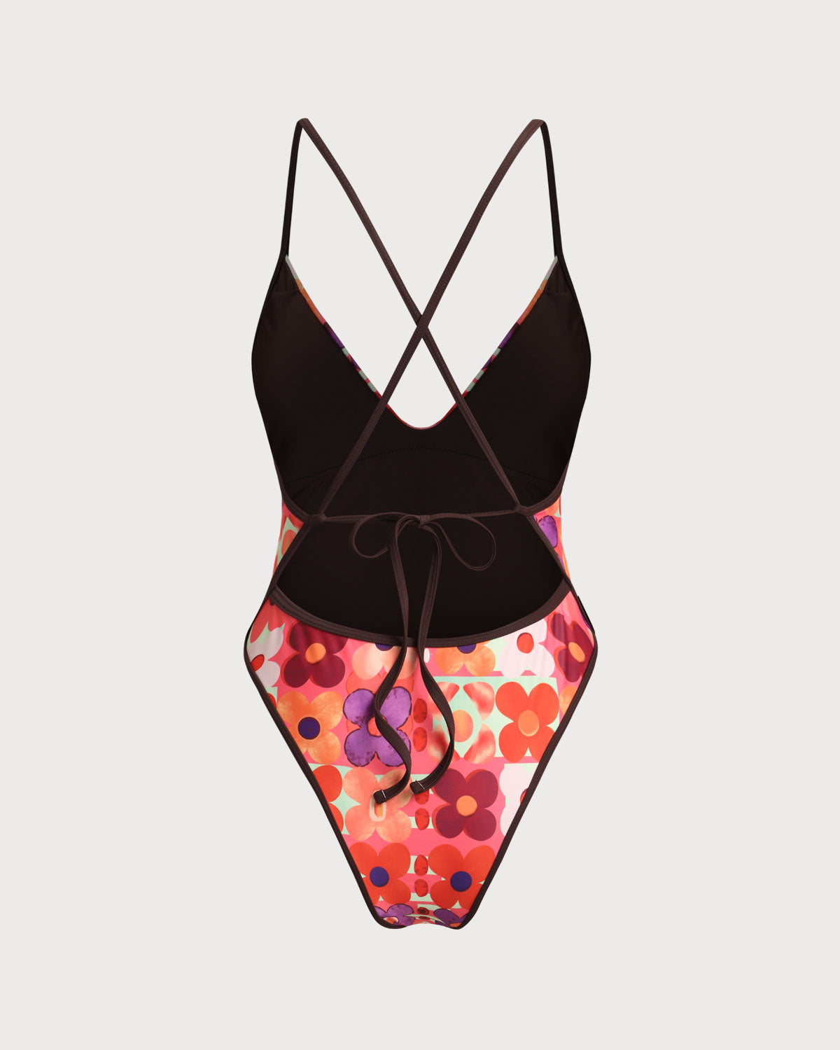 Women's Knitted Polyester One-Piece Swimsuit One-Pieces - RIHOAS
